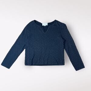 Brenda French for‎ French Rags Vintage Black Long Sleeve Top Size S